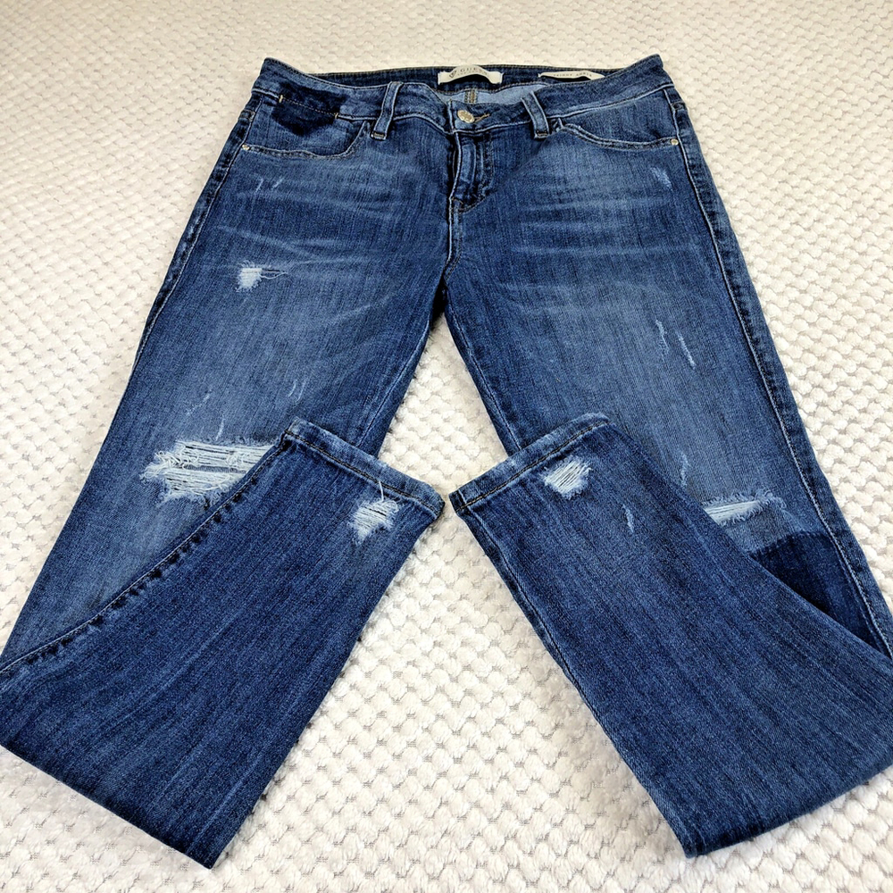 Size 27 Guess Womens Skinny Ankle Jeans Distressed Rips Grunge *Read Descrip. MX